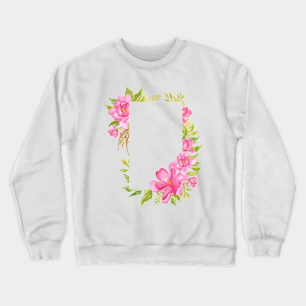 Rose Art Crewneck Sweatshirt by Design Anbay